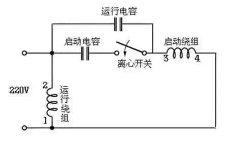 单相电机电容接线图及接线讲解（单相电机接线和电容选择）(4)