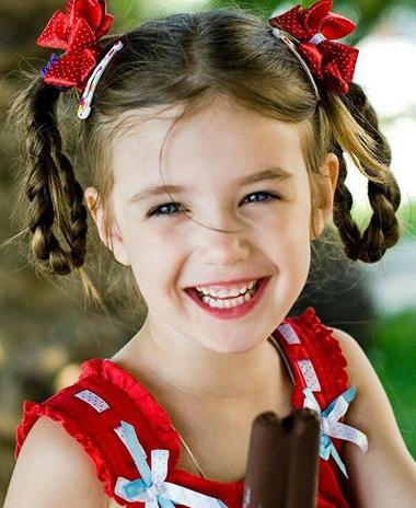 儿童简单扎发三个辫子（8款好看的儿童辫子扎发）(6)