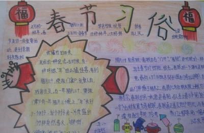 民风民俗的手抄报内容资料