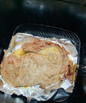 芝士牛排空气炸锅的做法