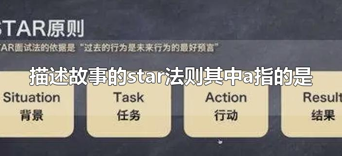 描述故事的star法则其中a指的是