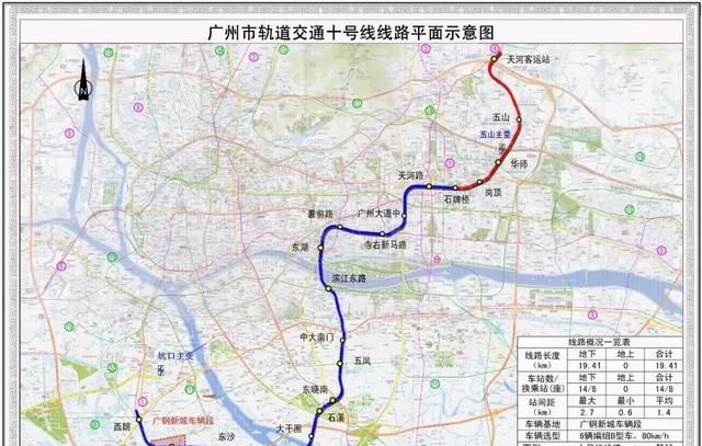 广州市地铁线路图，广州地铁10号线全程路线图站名？图26