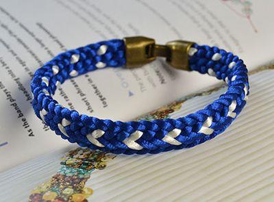 手链绳各种编织教程（编织一根独一无二的手链）(3)