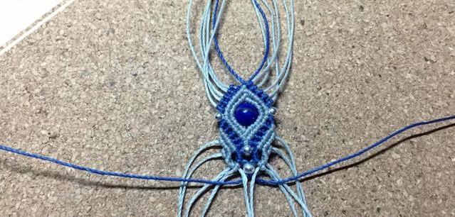 手链绳各种编织教程（编织一根独一无二的手链）(34)