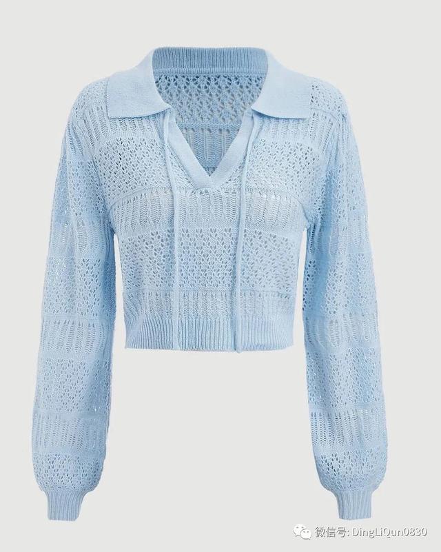 长袖针织衫搭衬衫（10款别致的针织衬衫）(16)