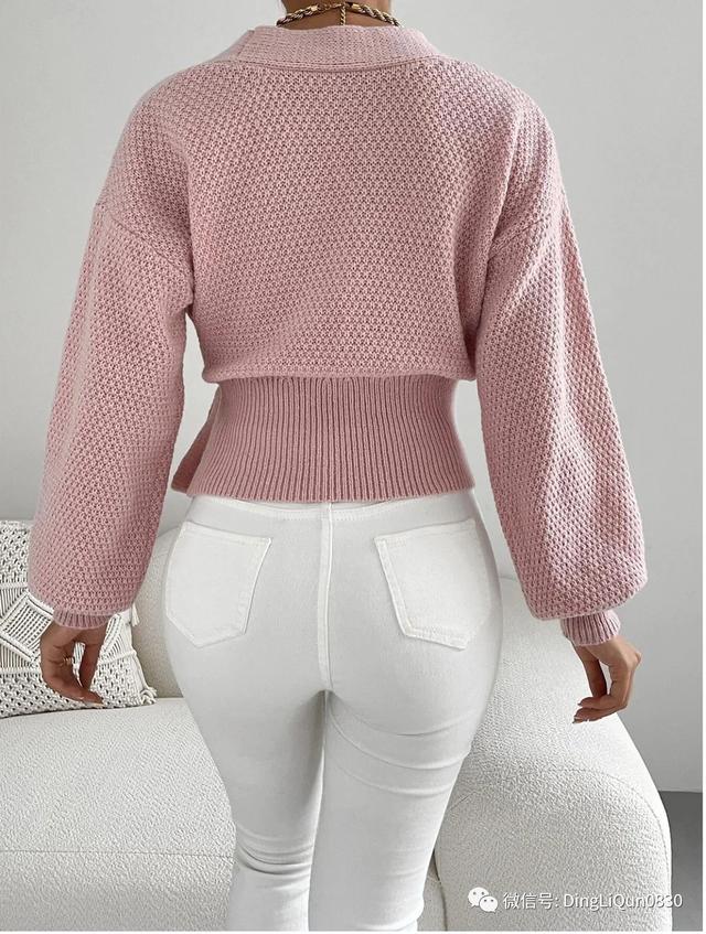 长袖针织衫搭衬衫（10款别致的针织衬衫）(5)