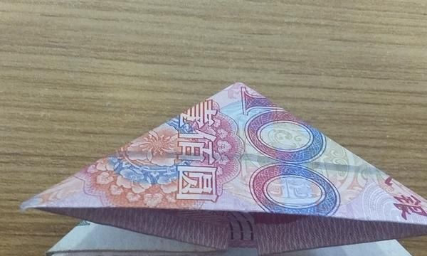 如何折玫瑰花，如何用百元大钞折玫瑰花？图4