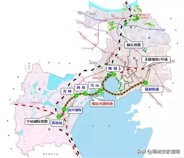 无锡的地铁最新规划（全无锡未来十年地铁规划的大概方向与重心）(11)