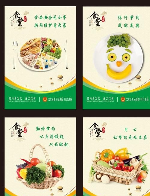 以食堂为内容，写骈句标语