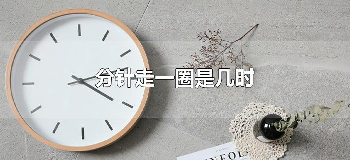 分针走一圈是几时