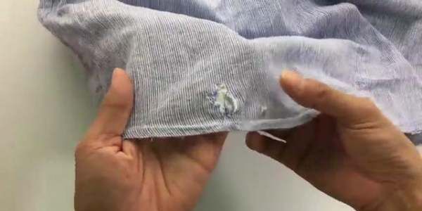 怎么补衣服破洞看不出来,衣服破大洞修补针法图解图1
