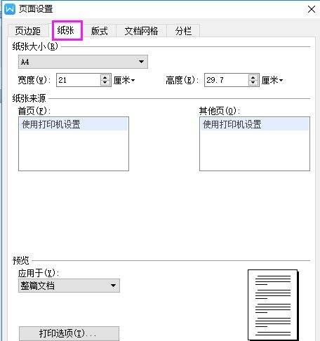 wps页面设置,wps文档如何调整文档页面设置图6