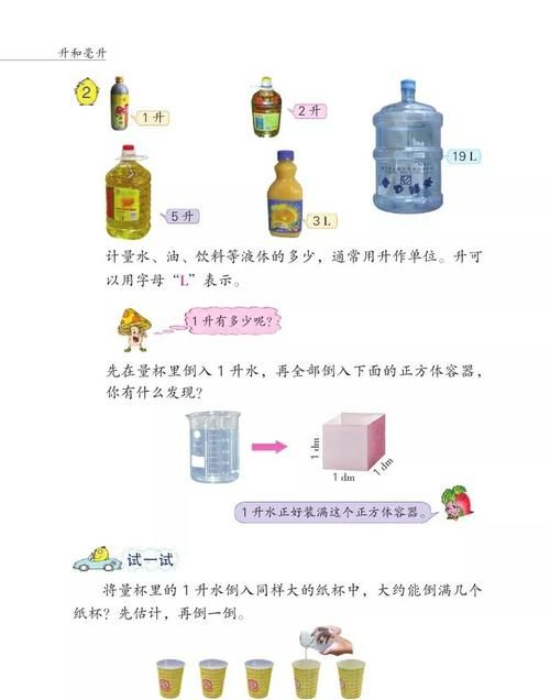 一升水等于多少毫升呢