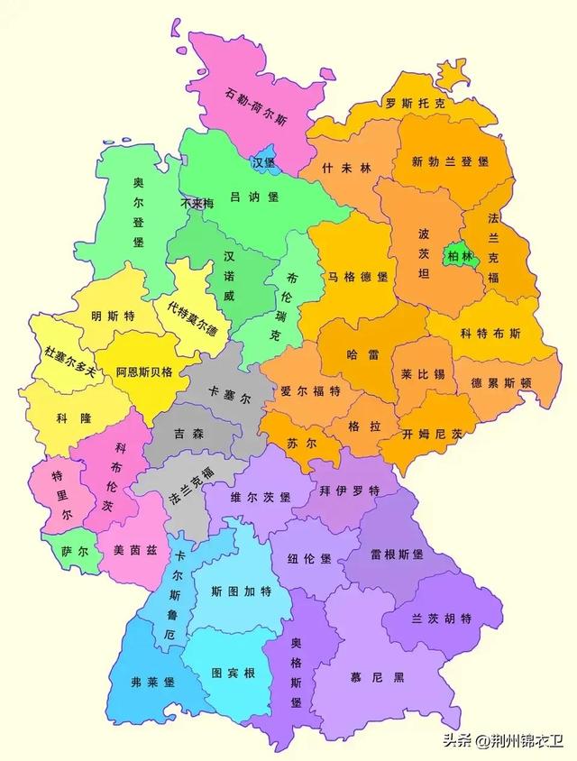 德国各州州旗地图（德国区化地图45区专版）(2)