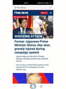 ​安倍晋三遭枪击事件评论（安倍晋三演讲时疑遭枪击倒下）