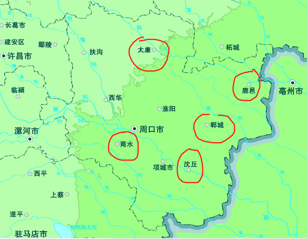 河南周口商水、沈丘、郸城、太康、鹿邑经济现况分析