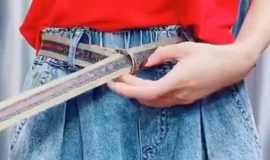 帆布皮带怎么扣,古驰的帆布腰带怎么样图2