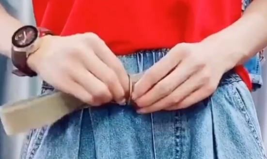 帆布皮带怎么扣,古驰的帆布腰带怎么样图4