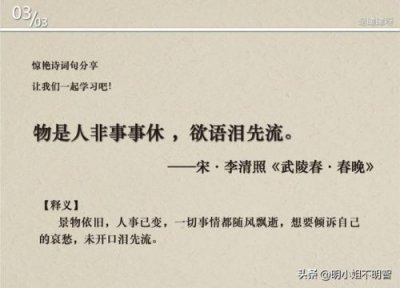​物是人非事事休,欲语泪先流意思(物是人非事事休欲语泪先流全诗)