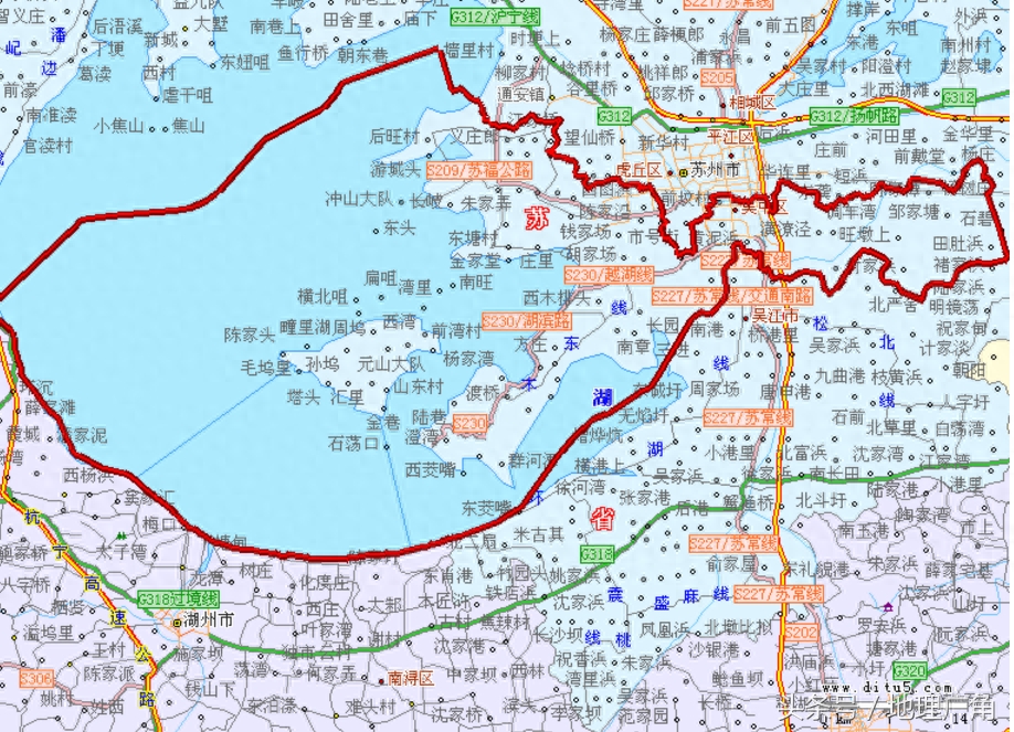 苏州市行政区划地图