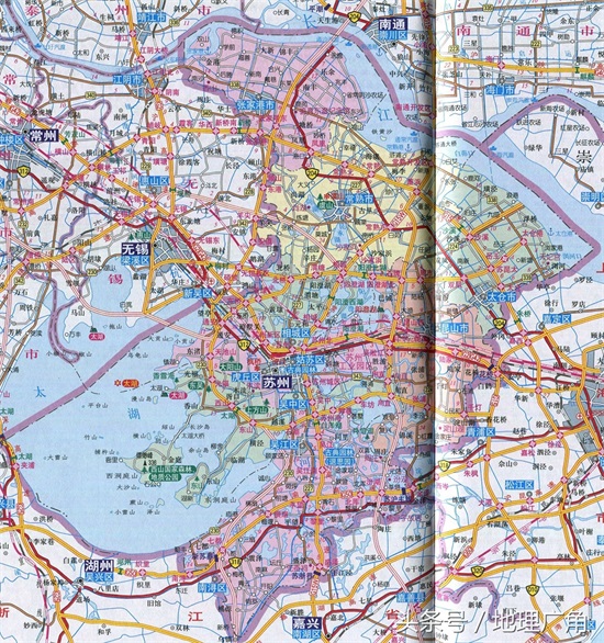 苏州市行政区划地图