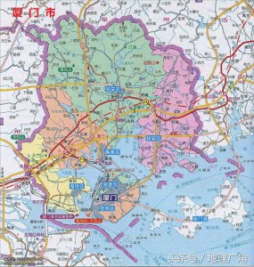 ​福建省厦门市行政区划地图（含各区GDP）