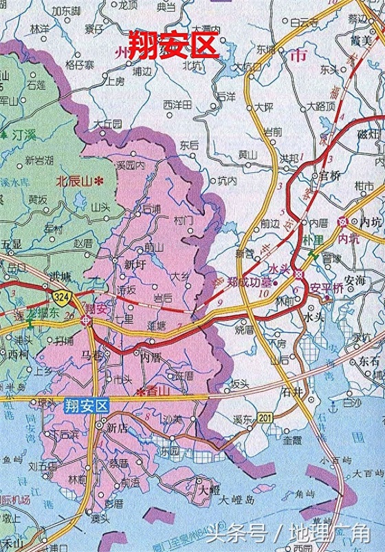 福建省厦门市行政区划地图（含各区GDP）