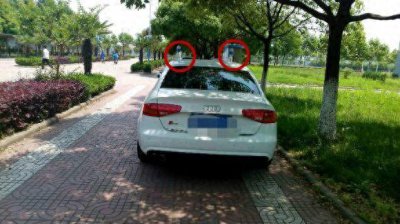 ​大学门口的车上，车顶放瓶饮料到底是什么意思呢？