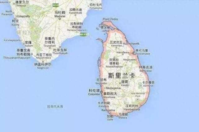 斯里兰卡地图(印度洋的眼泪)