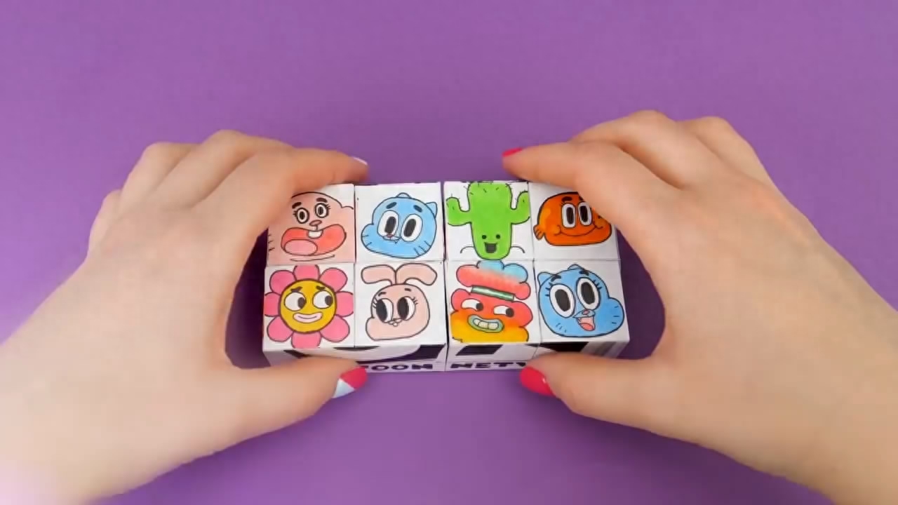 益智玩具小妙招，带你学习如何制作可以翻转的无限魔方！