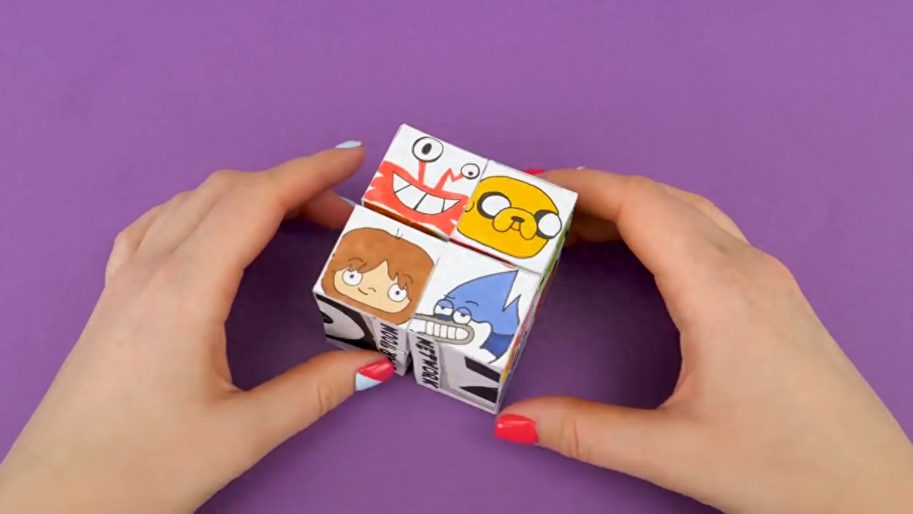 益智玩具小妙招，带你学习如何制作可以翻转的无限魔方！