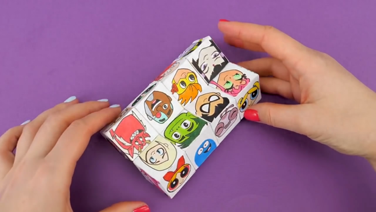 益智玩具小妙招，带你学习如何制作可以翻转的无限魔方！