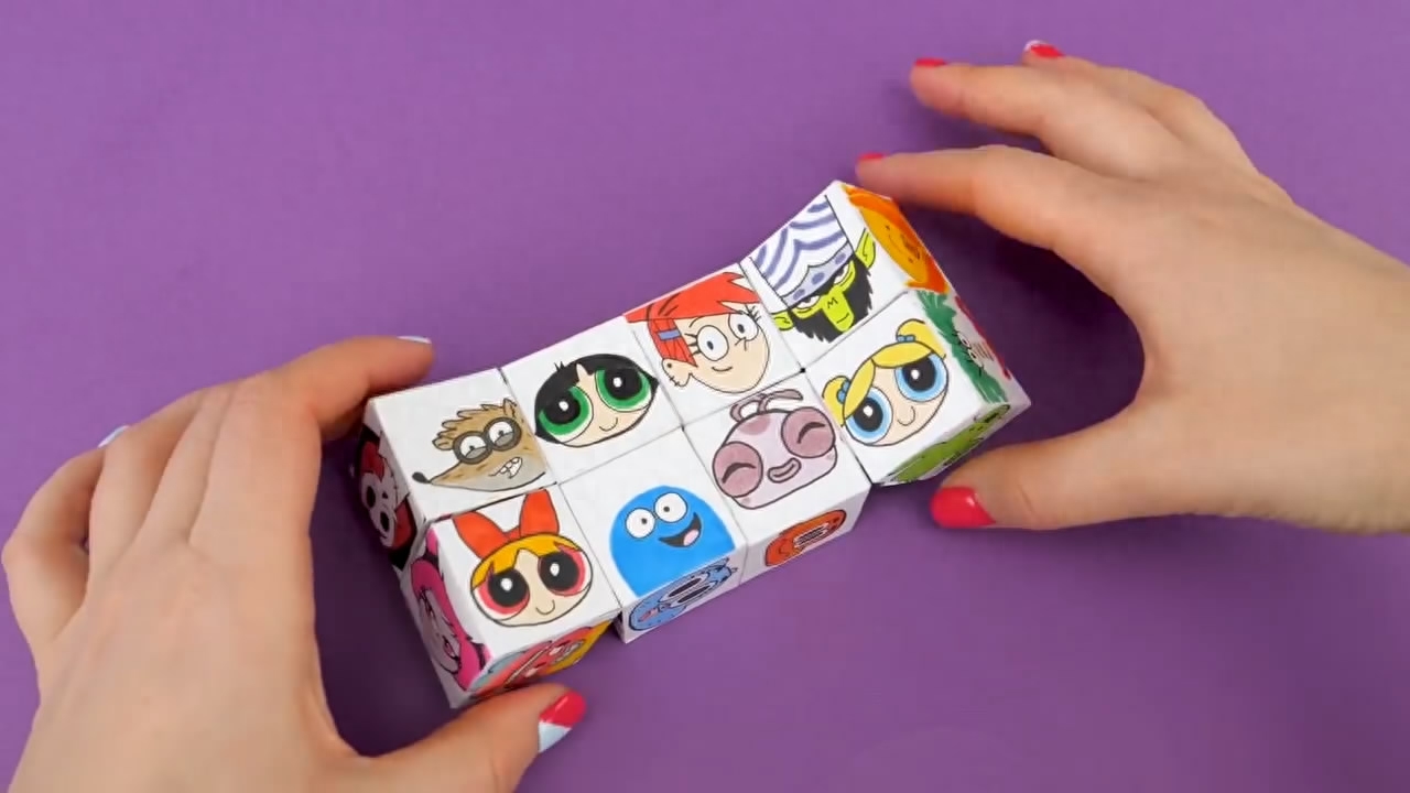 益智玩具小妙招，带你学习如何制作可以翻转的无限魔方！