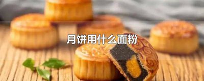 ​月饼要用什么面粉 月饼使用什么面粉