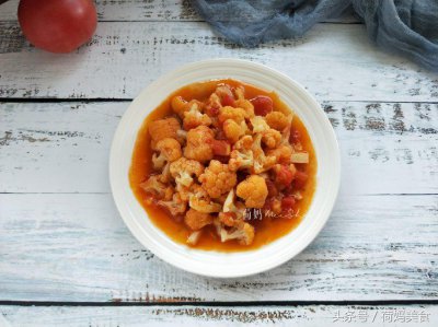 ​番茄酱菜花的做法（花菜同番茄一起炒，酸甜适口，小朋友的最爱，好吃不贵上桌