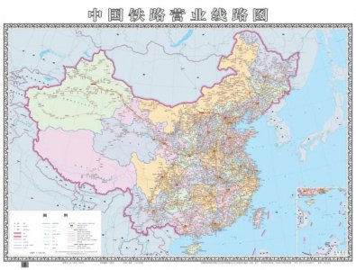 ​2024 最新版全国铁路线路图公布，4.5 万公里高铁通达八方