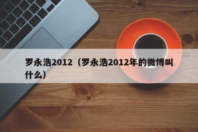 ​罗永浩2012（罗永浩2012年的微博叫什么）