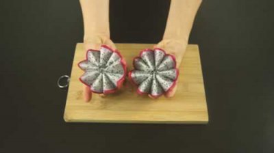 ​花式火龙果切法（火龙果的创意花式切法，方法简单易学，用来招待客人是再好不