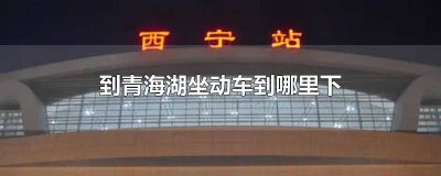 ​去青海湖坐动车到哪个站 火车到青海湖怎么坐车