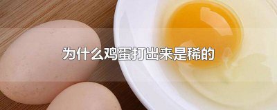 ​鸡蛋打出来很粘稠 鸡蛋打出来是浑浊的