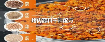 ​烤肉蘸料干料配方表 烤肉干蘸料做法及配方