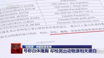 ​“自体丰胸”竟检出蝙蝠等蛋白成分，黑医美的“坑”该堵上了
