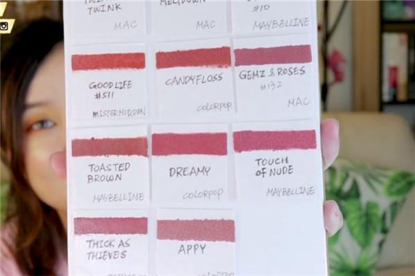 唇膏色卡自制方法步骤图解