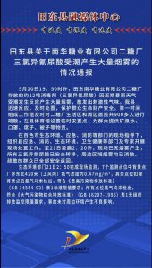 ​广西田东一糖厂出现刺激性烟雾，官方通报：烟雾已消散