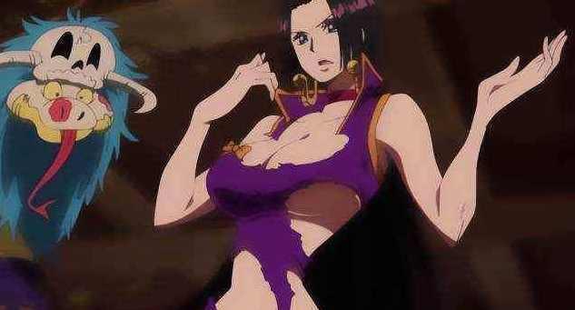 女帝与路飞的多个“暧昧”画面, 路飞还是别做海贼王了!