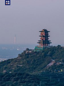 ​在北京拍到了天津！北京定都阁和天津117大厦神奇“同框”