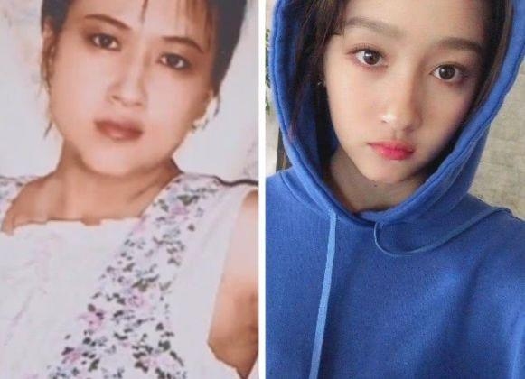 关晓彤妈妈怀孕时照片曝光：颜值不输女明星，曾经也是青春小花旦