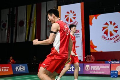 ​亚洲羽毛球团体锦标赛:中国男队胜印度男队