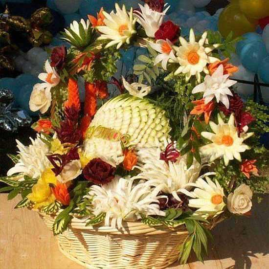 创意的水果雕刻艺术，太有才了！