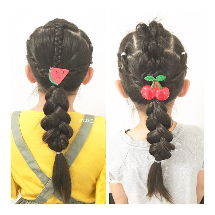 20款简约漂亮的儿童编发，这个假日为你的孩子收藏